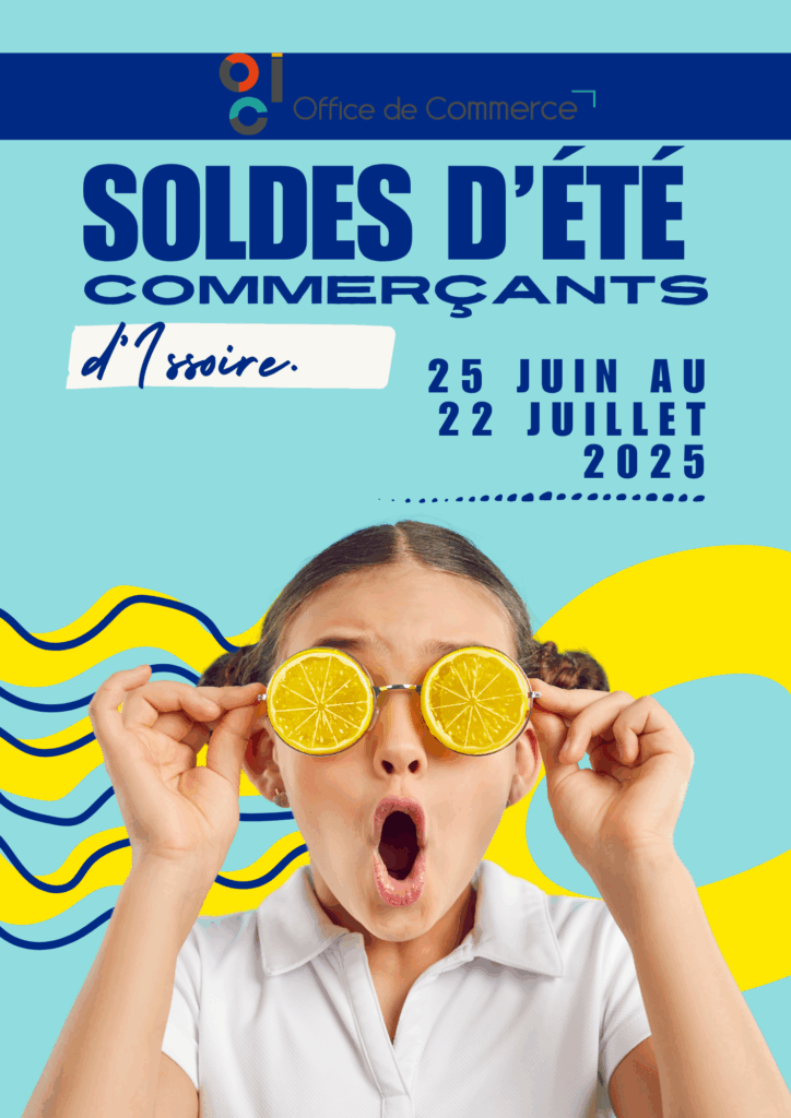 Flyer Publicité Braderie été Shopping Commerce Moderne Photo Bleu